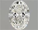 Natural Diamond 1.00 Carats, Oval with  Cut, H Color, SI2 Clarity and Certified by GIA