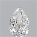 Diamante Natural 0.50 quilates, De pera , Color G, claridad VVS2 y certificado GIA