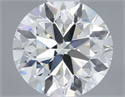 Natural Diamond 0.46 Carats, Round with Very Good Cut, H Color, VVS2 Clarity and Certified by IGI