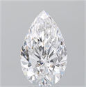 Natural Diamond 3.21 Carats, Pear with  Cut, D Color, FL Clarity and Certified by GIA