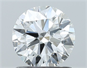 Natural Diamond 1.00 Carats, Round with Excellent Cut, G Color, SI1 Clarity and Certified by GIA