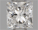 Natural Diamond 0.36 Carats, Princess with  Cut, F Color, VS2 Clarity and Certified by IGI