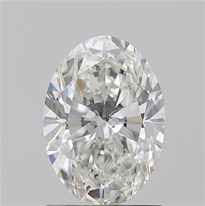 Picture of Natural Diamond 1.20 Carats, Oval with  Cut, H Color, SI2 Clarity and Certified by GIA