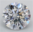 Lab Grown Diamond 0.95 Carats, Round with Ideal Cut, D Color, VVS2 Clarity and Certified by IGI