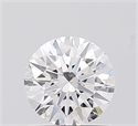 Lab Grown Diamond 1.05 Carats, Round with Ideal Cut, D Color, VVS1 Clarity and Certified by IGI