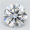 Lab Grown Diamond 1.71 Carats, Round with Excellent Cut, D Color, IF Clarity and Certified by GIA