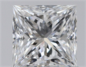 Diamante Natural 0.61 quilates, Princesa , Color E, claridad VS2 y certificado GIA