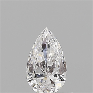 Picture of Natural Diamond 0.50 Carats, Pear with  Cut, D Color, SI1 Clarity and Certified by GIA