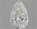 Natural Diamond 0.57 Carats, Pear with  Cut, F Color, SI1 Clarity and Certified by GIA