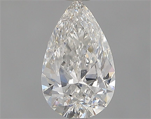 Picture of Natural Diamond 0.57 Carats, Pear with  Cut, F Color, SI1 Clarity and Certified by GIA