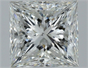 Natural Diamond 2.01 Carats, Princess with  Cut, H Color, SI1 Clarity and Certified by GIA