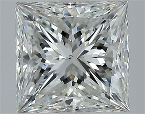 Picture of Natural Diamond 2.01 Carats, Princess with  Cut, H Color, SI1 Clarity and Certified by GIA