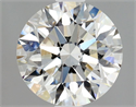 Natural Diamond 0.94 Carats, Round with Excellent Cut, H Color, SI1 Clarity and Certified by GIA