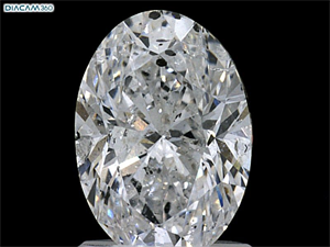 Picture of Natural Diamond 1.50 Carats, Oval with  Cut, D Color, SI2 Clarity and Certified by IGI