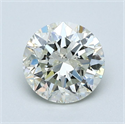 Natural Diamond 1.01 Carats, Round with Very Good Cut, L Color, I1 Clarity and Certified by GIA