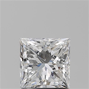 Picture of Natural Diamond 1.40 Carats, Princess with  Cut, F Color, SI1 Clarity and Certified by GIA