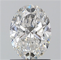 Natural Diamond 1.20 Carats, Oval with  Cut, F Color, SI2 Clarity and Certified by GIA