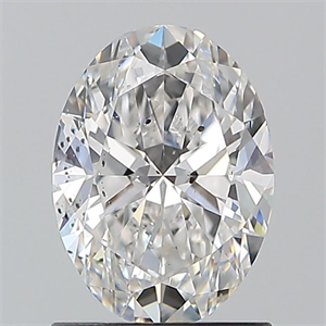 Picture of Natural Diamond 1.20 Carats, Oval with  Cut, F Color, SI2 Clarity and Certified by GIA