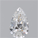 Natural Diamond 0.71 Carats, Pear with  Cut, F Color, VS2 Clarity and Certified by GIA