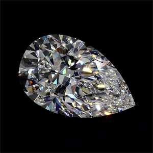 Picture of Natural Diamond 2.05 Carats, Pear with  Cut, D Color, IF Clarity and Certified by GIA