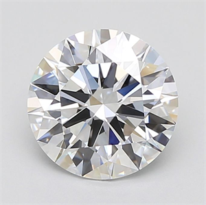 Picture of Lab Grown Diamond 3.72 Carats, Round with Ideal Cut, E Color, IF Clarity and Certified by IGI
