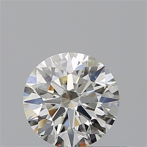 Picture of Natural Diamond 0.45 Carats, Round with Excellent Cut, J Color, VVS2 Clarity and Certified by GIA