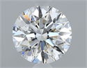 Natural Diamond 0.53 Carats, Round with Excellent Cut, H Color, VS1 Clarity and Certified by GIA