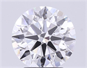 Lab Grown Diamond 3.02 Carats, Round with Ideal Cut, D Color, VVS2 Clarity and Certified by IGI