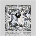 Natural Diamond 1.71 Carats, Princess with  Cut, J Color, VVS2 Clarity and Certified by GIA