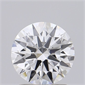 Lab Grown Diamond 1.37 Carats, Round with Ideal Cut, D Color, VVS2 Clarity and Certified by IGI