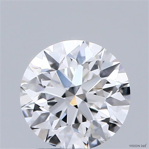 Picture of Lab Grown Diamond 1.00 Carats, Round with Excellent Cut, D Color, VVS2 Clarity and Certified by IGI