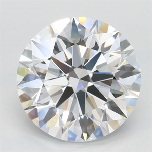 Picture of Lab Grown Diamond 3.02 Carats, Round with Ideal Cut, D Color, IF Clarity and Certified by IGI