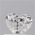 Natural Diamond 0.40 Carats, Heart with  Cut, E Color, VVS2 Clarity and Certified by GIA