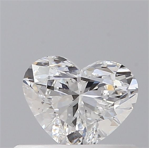 Picture of Natural Diamond 0.40 Carats, Heart with  Cut, E Color, VVS2 Clarity and Certified by GIA