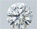 Diamante Natural 1.61 quilates, Redondo , Color H, claridad VVS2 y certificado IGI