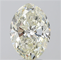 Natural Diamond 4.01 Carats, Oval with  Cut, J Color, SI1 Clarity and Certified by IGI