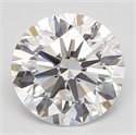 Natural Diamond 0.70 Carats, Round with Excellent Cut, D Color, VVS2 Clarity and Certified by GIA