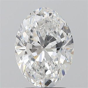 Foto Diamante Natural 2.01 quilates, Ovalado , Color E, claridad SI2 y certificado GIA de