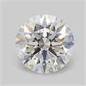 Lab Grown Diamond 1.01 Carats, Round with Excellent Cut, D Color, VVS2 Clarity and Certified by IGI