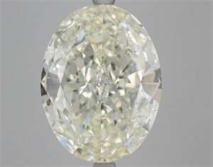 Foto Diamante Natural 6.08 quilates, Ovalado , Color K, claridad SI2 y certificado HRD de