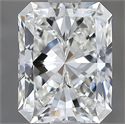 Natural Diamond 1.50 Carats, Radiant with  Cut, H Color, VVS2 Clarity and Certified by GIA