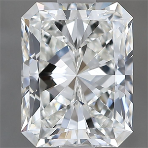 Picture of Natural Diamond 1.50 Carats, Radiant with  Cut, H Color, VVS2 Clarity and Certified by GIA