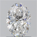 Natural Diamond 1.01 Carats, Oval with  Cut, E Color, SI1 Clarity and Certified by GIA