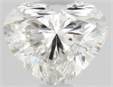 Natural Diamond 0.51 Carats, Heart with  Cut, H Color, VS2 Clarity and Certified by GIA