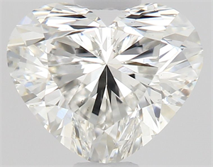 Picture of Natural Diamond 0.51 Carats, Heart with  Cut, H Color, VS2 Clarity and Certified by GIA