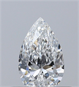 Diamante Natural 0.31 quilates, De pera , Color F, claridad VVS2 y certificado GIA