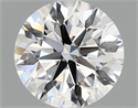 Lab Grown Diamond 1.04 Carats, Round with Ideal Cut, D Color, VS1 Clarity and Certified by IGI