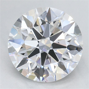 Picture of Lab Grown Diamond 2.36 Carats, Round with Excellent Cut, D Color, IF Clarity and Certified by GIA