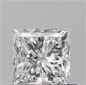 Natural Diamond 0.73 Carats, Princess with  Cut, G Color, VVS1 Clarity and Certified by GIA