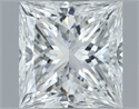 Natural Diamond 1.52 Carats, Princess with  Cut, F Color, SI1 Clarity and Certified by GIA